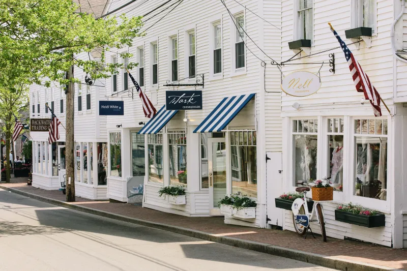 Cycling through Edgartown’s streets
