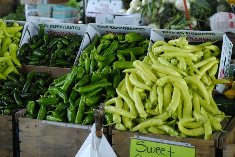 Visiting a local farmers market
