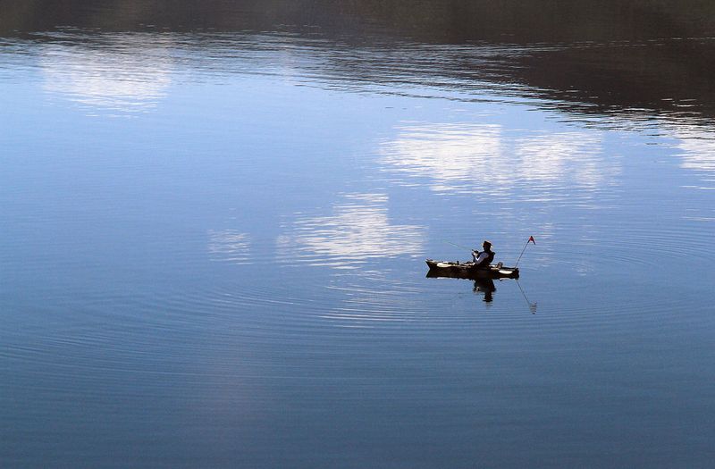 Fishing at Deer Creek Reservoir