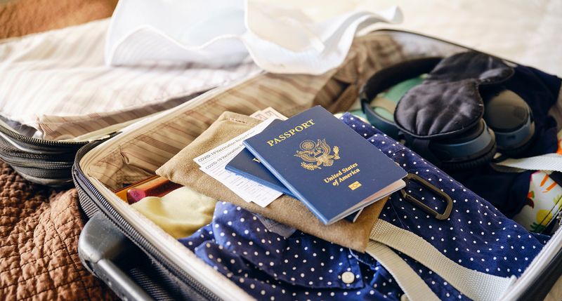 Keep travel documents in one folder or wallet