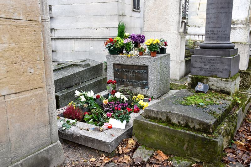 Jim Morrison Cenotaph – Père Lachaise-inspired memorial, Fairmount Cemetery, Denver, Colorado