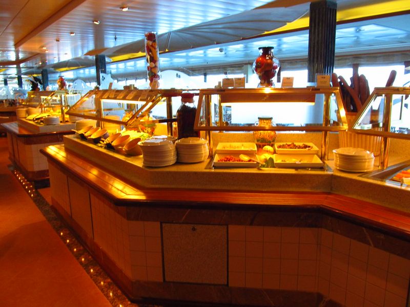 Rushing to the Buffet on Embarkation Day