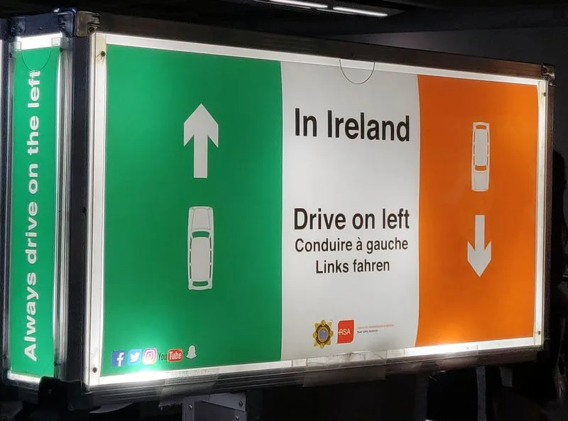 Misunderstanding Irish driving rules