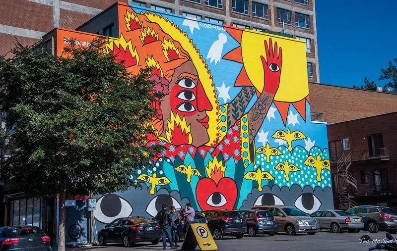 Montreal Street Art Festival Murals, Montreal, Quebec