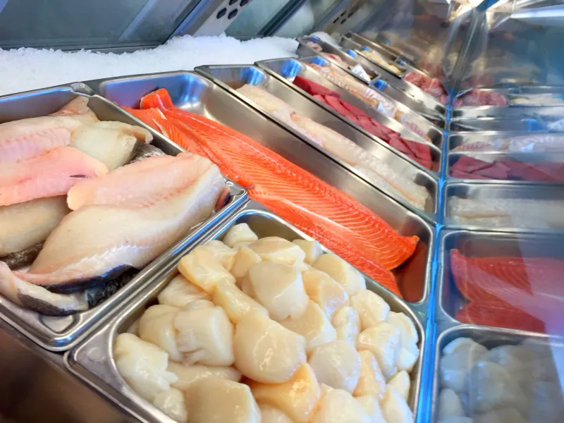 Sampling seafood at a local shack
