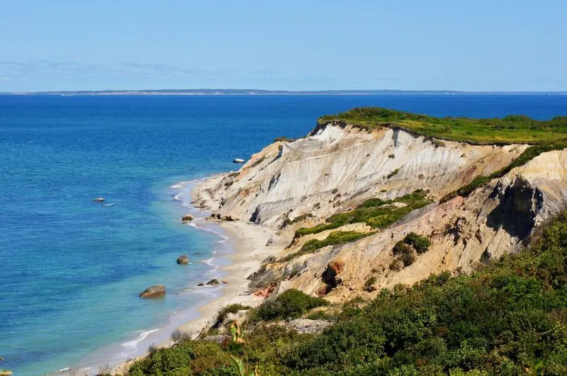 Walking the Aquinnah Cliffs overlook