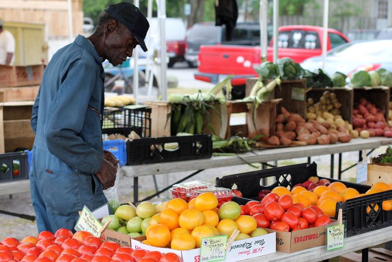 Shopping at local markets