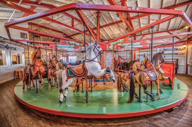 Riding the Flying Horses Carousel