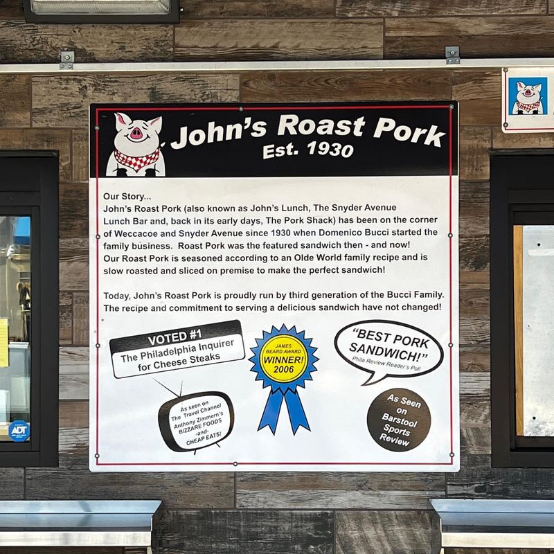 John’s Roast Pork — South Philly (est. 1930)