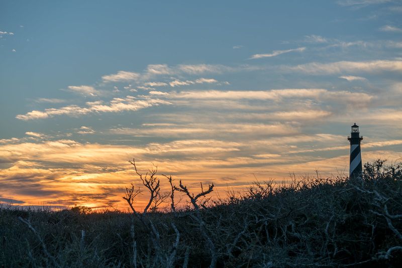 Catching a sunset on the Outer Banks