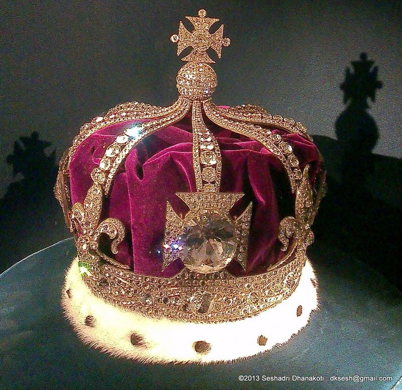 Crown Jewels at the Tower of London, England