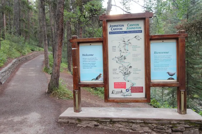 Johnston Canyon Trail