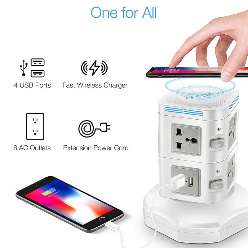 Power Strip with USB Ports