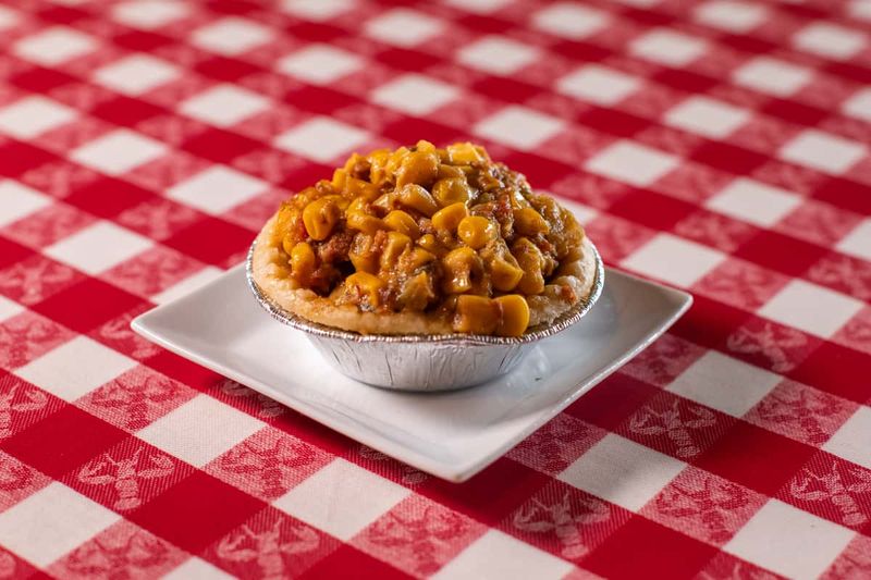 Maque-choux (Cajun corn succotash) — Prejean’s (Lafayette)