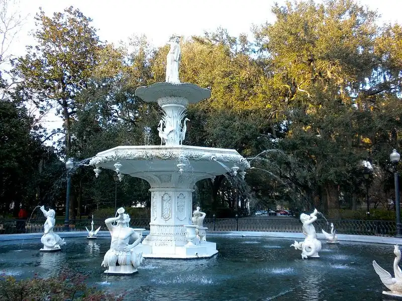 Fall Foliage in Forsyth Park