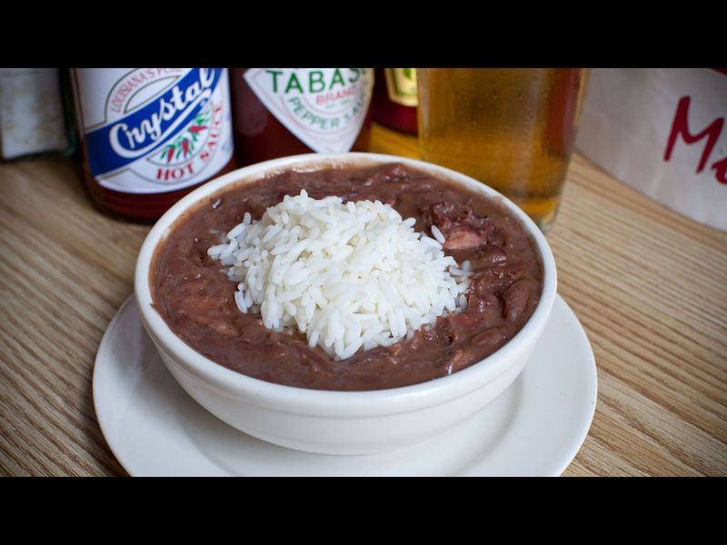 Red beans & rice (Monday ritual) — Mother’s Restaurant and neighborhood joints (New Orleans)