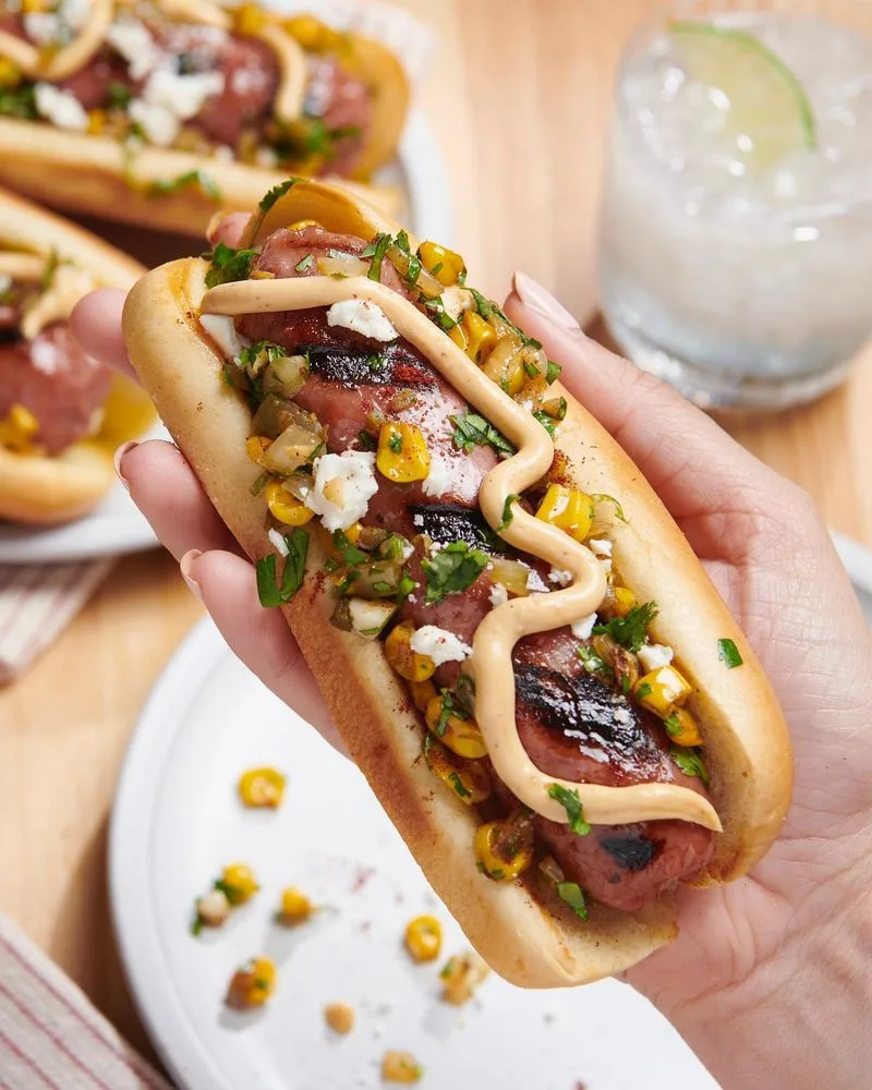 Grilled Brat on a Bun