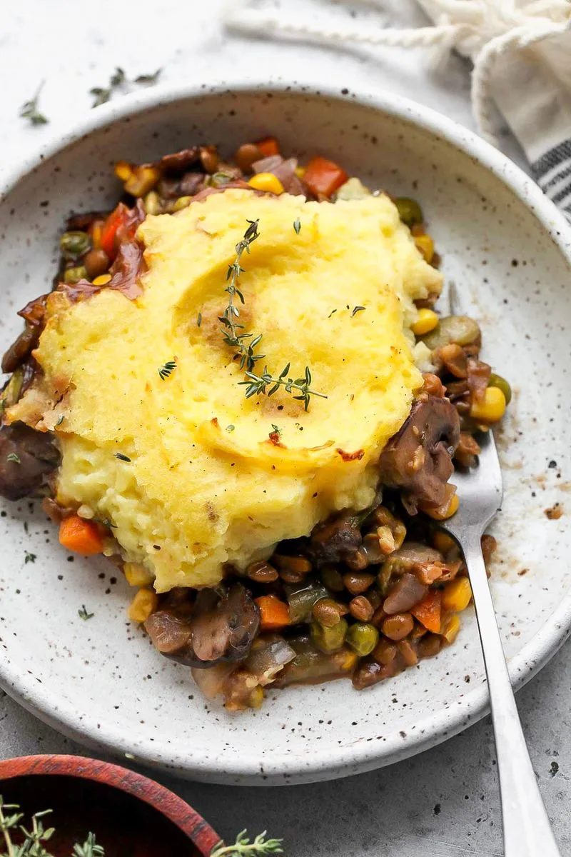 Lentil & Wild Rice Shepherd’s Pie