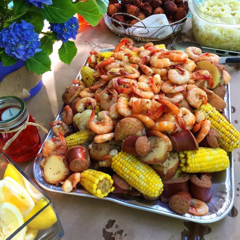 Lowcountry Boils, Crab Bakes, and Communal Meals