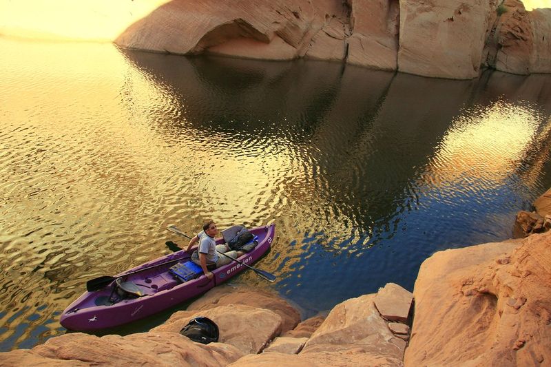 Kayaking on Lake Powell
