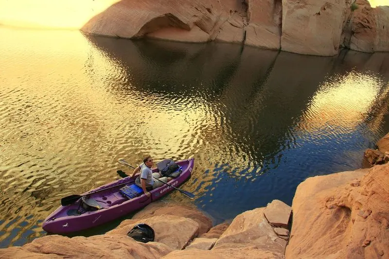 Kayaking on Lake Powell