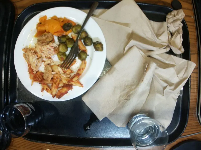 Leaving Food Wrappers Everywhere
