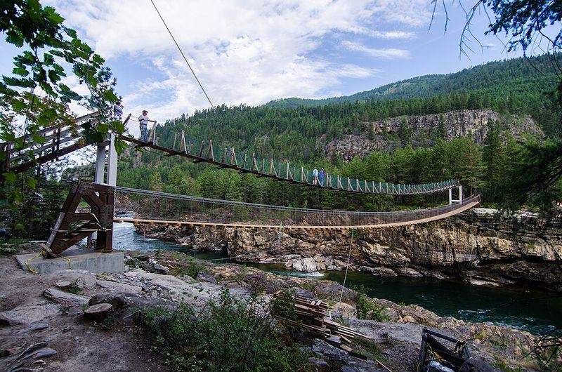 Kootenai Falls and Swinging Bridge