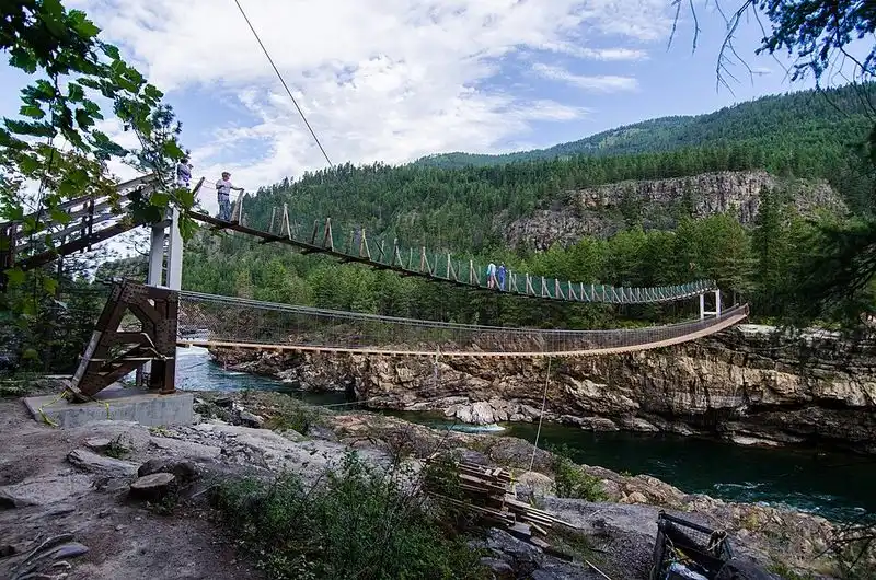 Kootenai Falls and Swinging Bridge