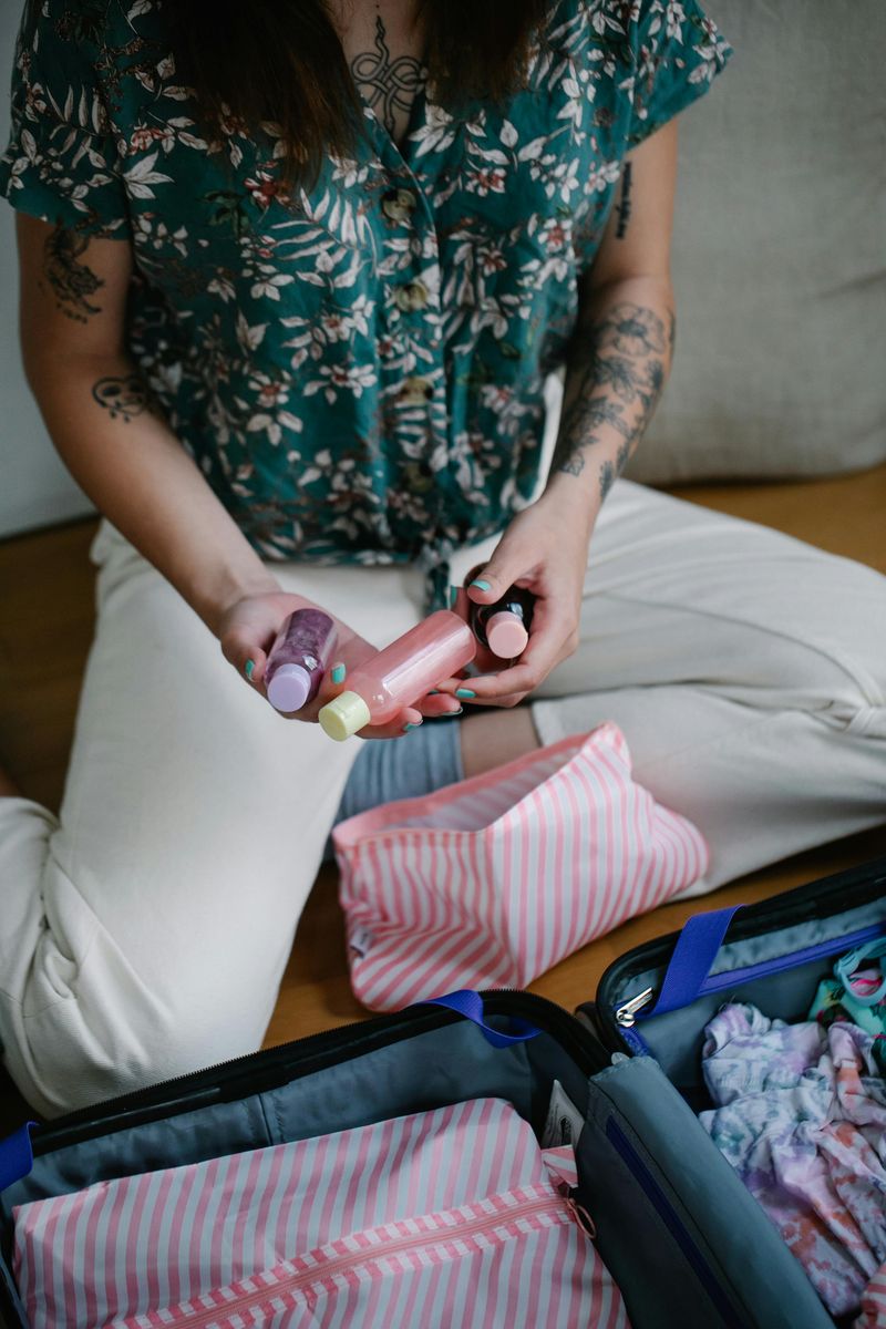 Use Travel-Size Toiletries or Refillable Bottles