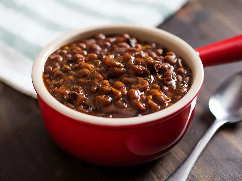 Slow-Baked Beans with Molasses and Salt Pork
