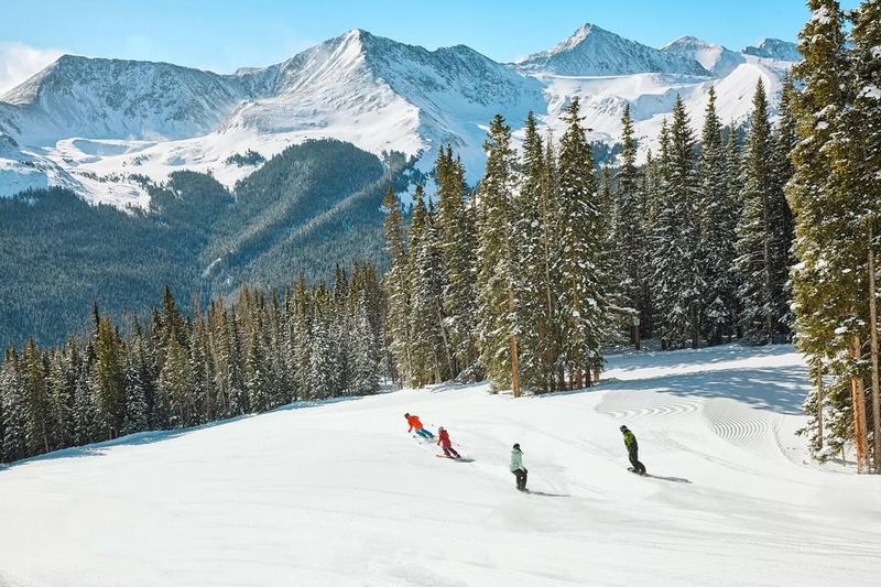 Winter Scene: Skiing and Resorts
