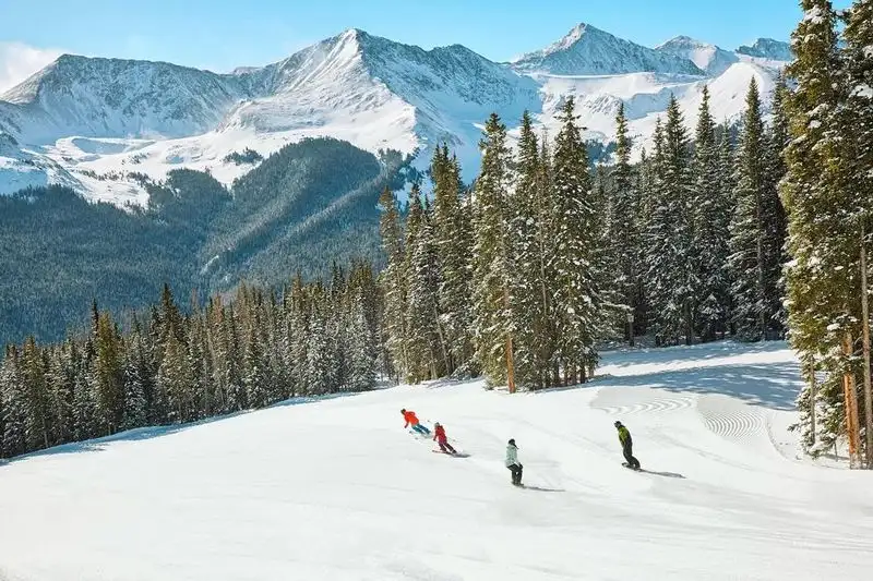 Winter Scene: Skiing and Resorts