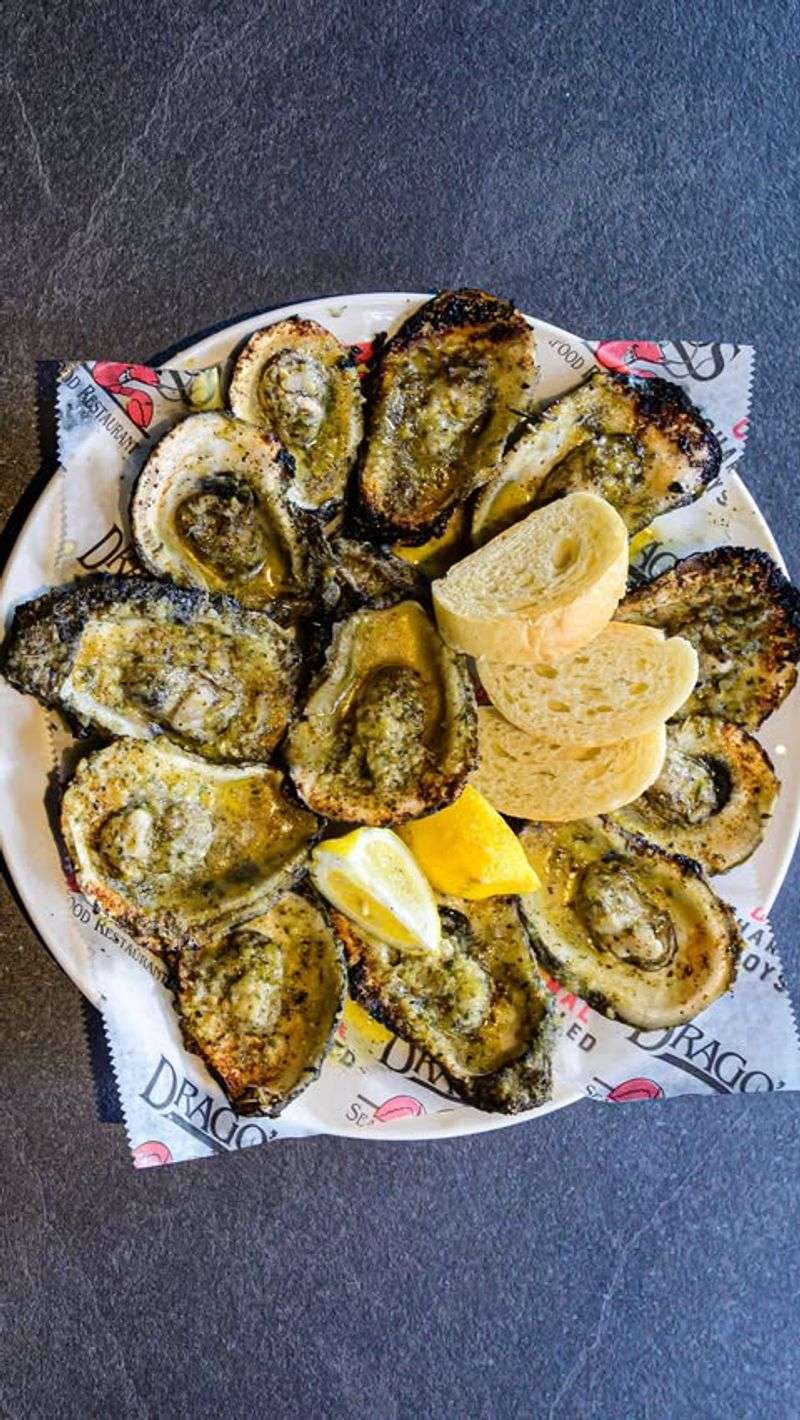Char-/charbroiled oysters (New Orleans style) — Drago’s (originals & imitators)