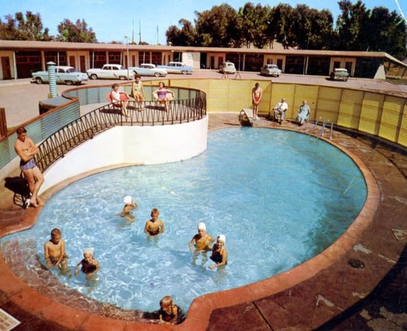 Motels with Communal Pools and Evening Social Time