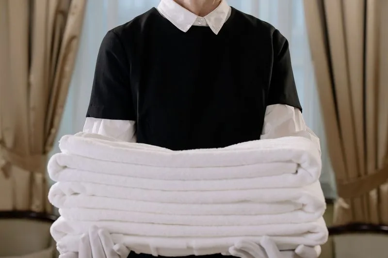 Using Bathrobes and Towels as Cleaning Rags