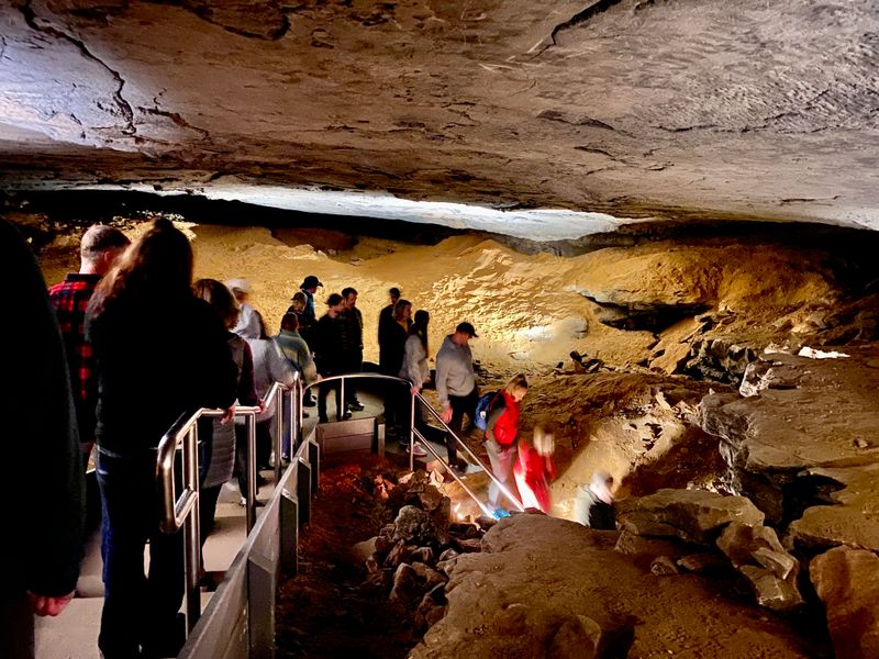 Caving in Mammoth Cave National Park, Kentucky