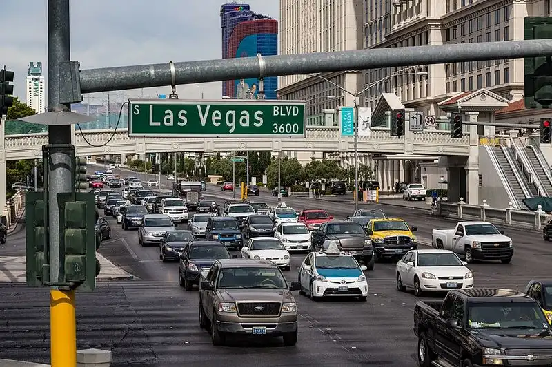 Traffic on Las Vegas Boulevard