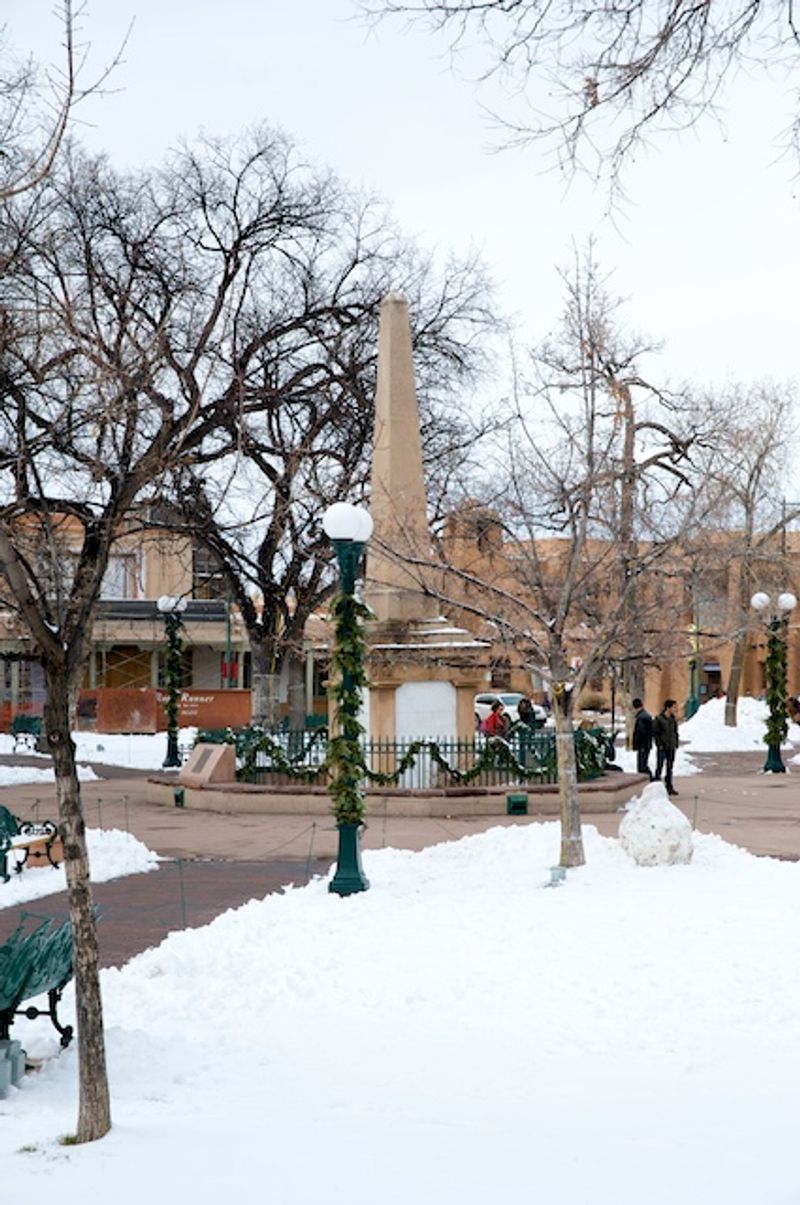 Wander the Santa Fe Plaza in Winter