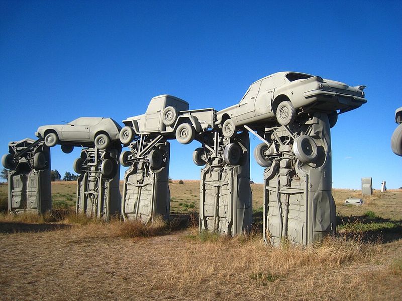 You Can Find a Replica of Stonehenge Made of... Junked Cars