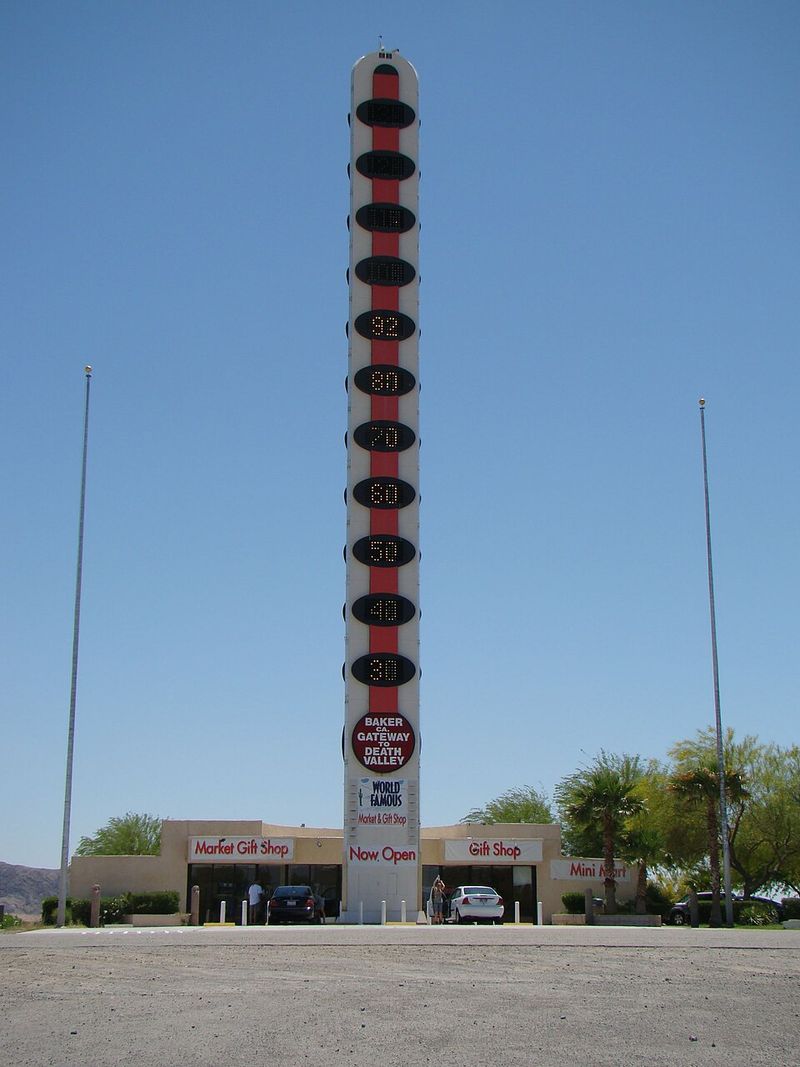 A Giant Thermometer Tells You Just How Hot It Is