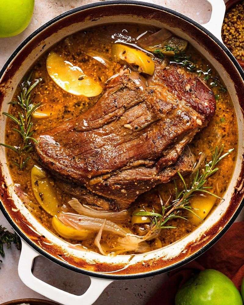 Apple-Cider Braised Pork Shoulder