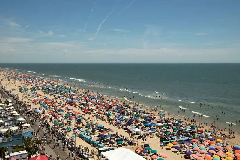 Crowded Beaches in Peak Season