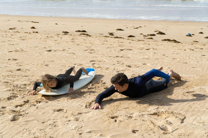 Learning to Surf on a Family Beach Trip