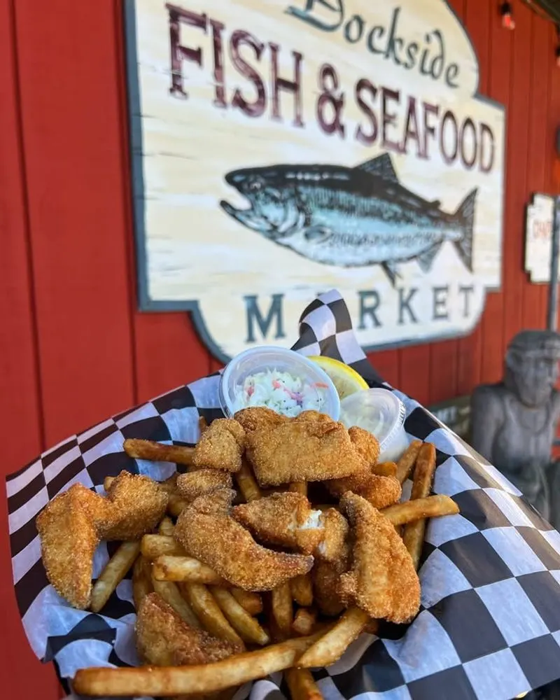 Signature fish and chips that stay crispy