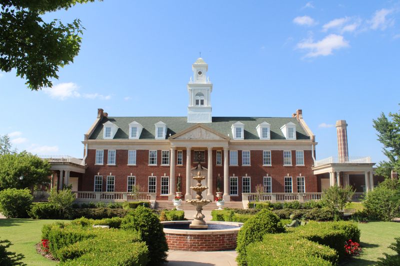 Victorian streets under holiday lights
