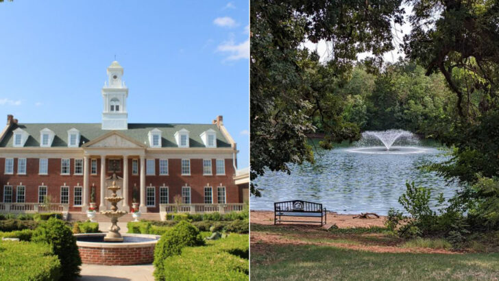 A small Oklahoma town where holiday lights, comfort cafés, and quiet parks give early December a friendly, laid-back tone