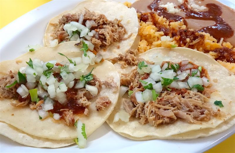 Taco Plate: Al Pastor, Tripa, Cabeza