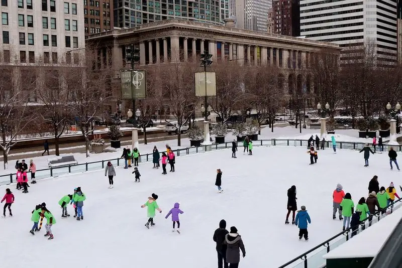 Ice Skating at Millennium Park