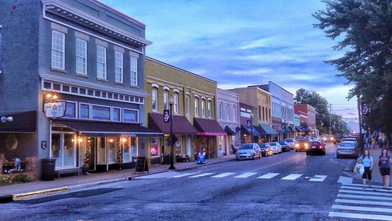 Apex, North Carolina — A preserved depot and a pedestrian downtown
