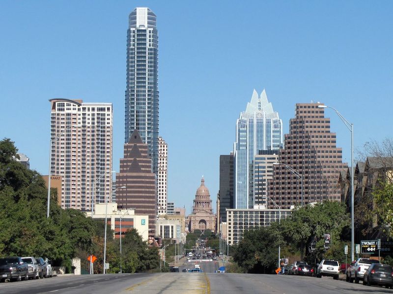 Austin — downtown, I-35 corridor, and tent sites